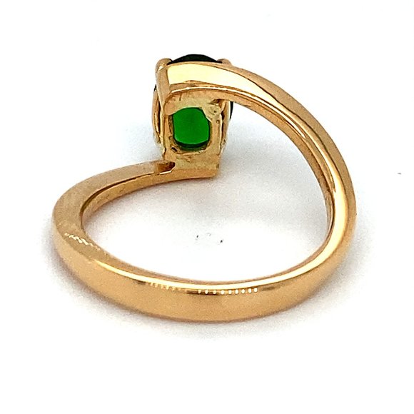 Tsavorite 1.65ct Solid 18K Yellow Gold Ring - Picture 6 of 8